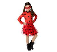 RUBIE'S I-300834 Robe Tutu Miraculous: Tales of Ladybug & Cat Noir Costume, red/Black, Einheitsgröße 5-8 ans