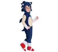 Rubies Costume Co I-510003OHTOD Preschool Sonic Costume-2-3, Bleu, 2-3 Years