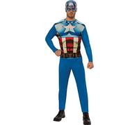 Rubies I-820955XL Disfraz Capitan America Opp Ad América Costume, Blue, XL (106.5-117 cm)