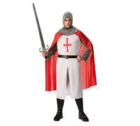 Rubies Knight Crusader adult costume with cape, hood, belt and boot tops XL