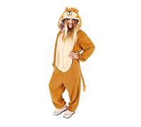 Rubies Lion costume for adults, sweet lion, unisex, one size, hooded and tail jumpsuit, original, carnival, bachelor parties, birthday, Halloween
