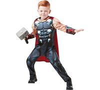 Rubie's Official Marvel Avengers Thor Deluxe Childs Costume, Kids Superhero Fancy Dress