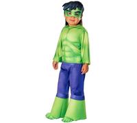 Rubies Marvel Hulk toddler costume with jumpsuit and mask green blue