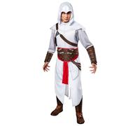 Rubies Men's Assassin's Creed Altair Deluxe Costume Jumpsuit with Cloak, As Shown, Large, As Shown, Large