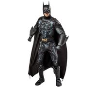 Rubie's Men's DC Comics Batman Forever Deluxe Batman Padded Costume Jumpsuit with Cape and Mask, Large