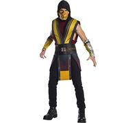 Rubies Men's Mortal Kombat 11 Scorpion Costume Adult Sized, Shown, XL