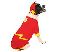 Rubie's mens Official Rubie s DC Comic Flash Pet Dog Costume Super Hero Gift Size Medium, Multi-colored, M UK Halloween Halloween