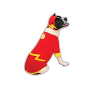 Rubie's mens Official Rubie s DC Comic Flash Pet Dog Costume Super Hero Gift Size Small, Multicolor, UK Halloween Halloween