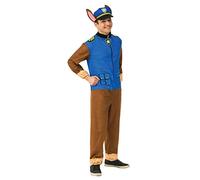 Rubies Men's Paw Patrol Chase Costume Jumpsuit Adult Sized, Shown, Standard