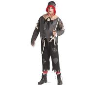 Rubies Mens Rag Doll Costume / Standard Black/White BN5684