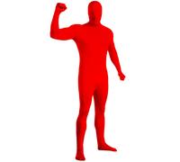 Rubie's mens Solid Color 2nd Skin Costume Body Suit Red Medium US