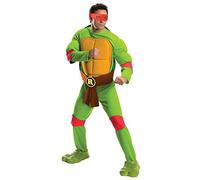 Rubie's Men's Teenage Mutant Ninja Turtles Raphael Deluxe Costume, Standard, CHEST 44", WAIST 30 - 34", INSEAM 33"
