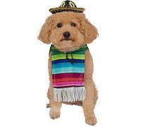 Rubies 887817M Official Mexican Serape Pet Dog Costume Halloween