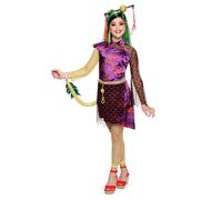 Rubie's Monster High Halloween Jinafire Long Fancy Dress Costume + Wig Age 8-10