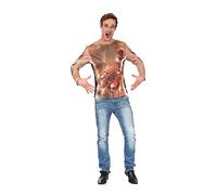 Rubies Multicolor Zombie Man 3D Print Shirt Costume (Pack of 1) - Eye-Catching Design, Perfect for Halloween, Cosplay, Themed Events, & More Halloween Halloween