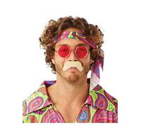 Rubies Official 70s Moustache Blonde, Adult Costume - One Size Halloween