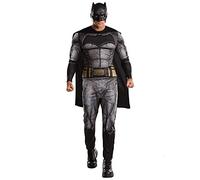 Rubie's Official Adult DC Warner Bros Justice League Batman Costume - Standard Size, Grey,bronze and Black Halloween