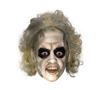 Rubies Official Adult Halloween Vinyl Beetlejuice Mask with Hair