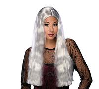 Rubies Official Adult's Halloween Witch Wig Grey - One Size Halloween, World Book Day