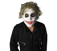 Joker Wig Adults Fancy Dress Batman Licensed Green Curly Joker Wig Halloween