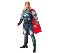 Rubies Official Adult's Marvel Thor Deluxe Costume Costume - Standard, Blue Halloween, World Book Day