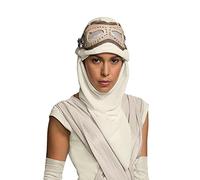 Rubies Official Adult's Official Star Wars Rey Eye Mask with Hood - One Size Halloween