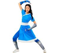 Rubies womens Avatar: the Last Airbender Katara Costume Jumpsuit With Attached Dress, As Shown, S