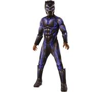 Rubies Official Avengers Black Panther Battle Suit Deluxe Child Costume, Kids Fa
