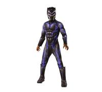 Rubies Official Avengers Black Panther Battle Suit, Deluxe Child Costume - Small, Age 3-5, Height 117 cm, Multicolour Halloween