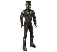 Black Panther Boys Fancy Dress Deluxe Avengers Halloween Kids Superhero Costume