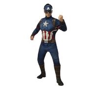 Rubie's Official Avengers Endgame Captain America, Deluxe Adult Mens Costume Halloween