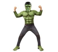 Marvel Kids' Deluxe Hulk Costume, Green/Multi, 3-4 years