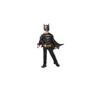 Rubie's Official Batman Black Deluxe Child's Costume, Superhero Fancy Dress, Child's Age 9-10 Years Height 140 cm