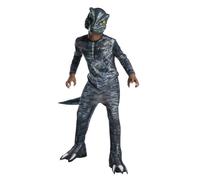 Rubies Official Blue Velociraptor Jurassic World Dinosaur Boys Costume Age 3-4