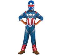 Rubies Official Brave New World Captain America Child Costume, Kids Fancy Dress, Size 7-8 Years