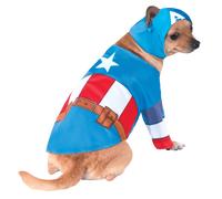Rubie's Official Captain America Pet Dog Costume Medium Neck to Tail 15" Chest 1