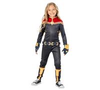 Rubie's Official Captain Marvel Girls Costume, Kids Fancy Dress