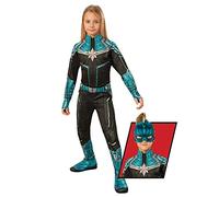 Rubies Official Captain Marvel Kree Suit, Deluxe Childs Costume, Large Age 8-10 Years
