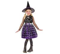 Rubie's Halloween Costume Cobweb Witch – Girl's Fancy Dress – Size 7-8 Years