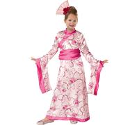 Rubies Girls Asian Princess Halloween Kimono Dress Costume, 2T-4T, Pink