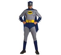 Rubies Official DC Comic Batman 1966 Version, Super Hero Adult Costume, Size Men's Standard Chest 36-42 inch Halloween