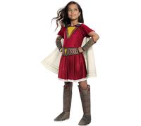 Rubie's Official DC Comic Shazam Mary Deluxe Girls Costume, Kids Super Hero Fancy Dress