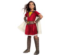 Rubies Official DC Comic Shazam. Movie, Mary Superhero Childs Deluxe Costume, Size Small Age 3-4 Years Halloween