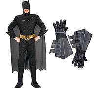 Rubie's Official DC Comics Dark Knight Rises Batman Adult Costume, Deluxe Muscle