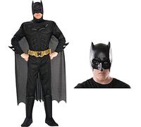 Rubie's Official DC Comics Dark Knight Rises Batman Adult Costume, Deluxe Muscle