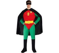 Rubies Official DC Comics Robin Classic Mens Costume, Adult Superhero Fancy Dress Halloween, Size Small
