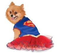 Rubies Official DC Comics Supergirl Pet Dog Costume Tutu Dress, Size: Small Neck to Tail 11 Inch, Chest 14 Inch Halloween