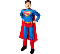 Rubies Official DC Deluxe Superman Costume, Kids Superhero Fancy Dress, Size 5-6 Years