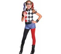 Rubie's Official DC Super Hero Girl's Harley Quinn Deluxe Costume, Kids