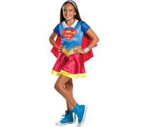 Rubies Official DC Super Hero Girls, Supergirl and Wonder Woman Costume Twin Pack, Child Large Age 7-8, Height 147 cm Halloween